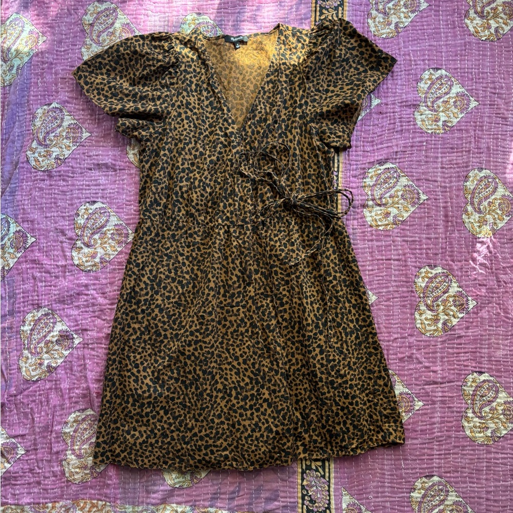 Madewell Brown Leopard Print Dress